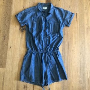 Cute jean romper